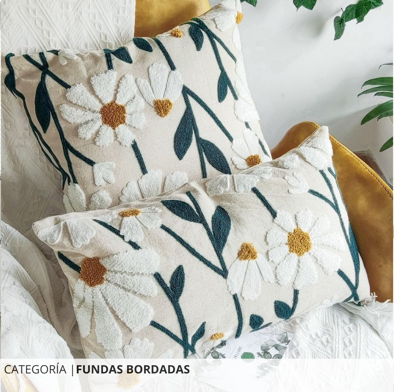 fundas bordadas