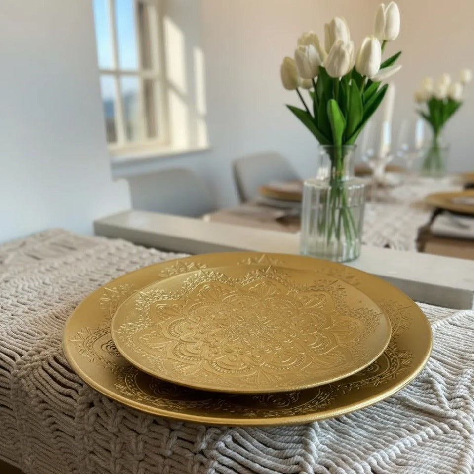 Set de 2 platos decorativos - Diseño mandala