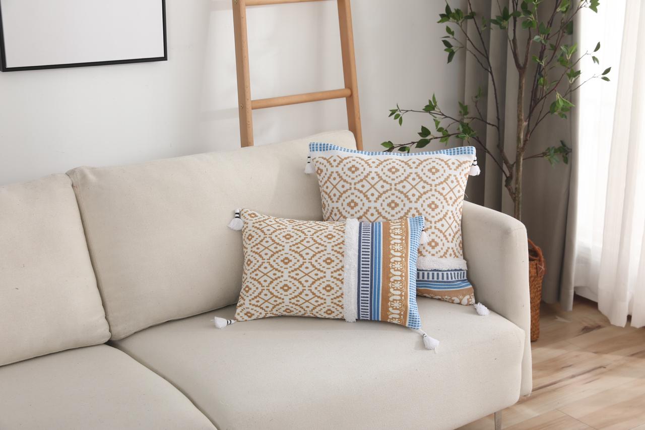 Fundas de cojines Kilim Con Borlas