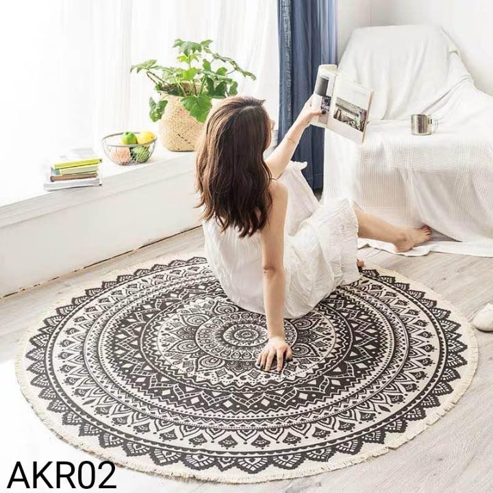 Alfombra Kilim Redonda - 120 cm