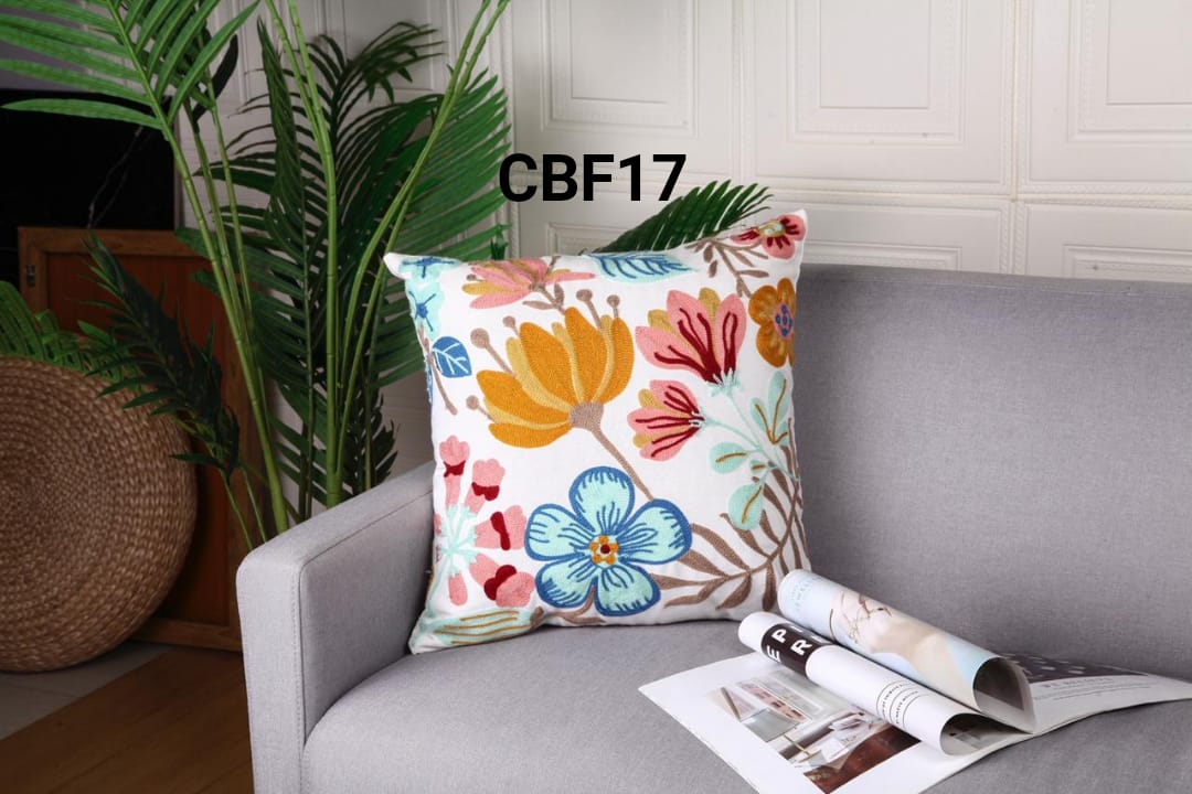 Fundas de cojines  bordadas