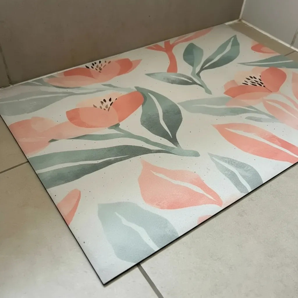 Alfombra Vinílica Decorativa 40×60 Cm - Bloom Soft