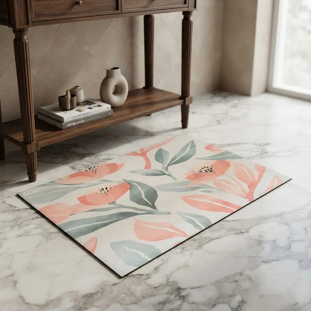 Alfombra Vinílica Decorativa 40×60 Cm - Bloom Soft