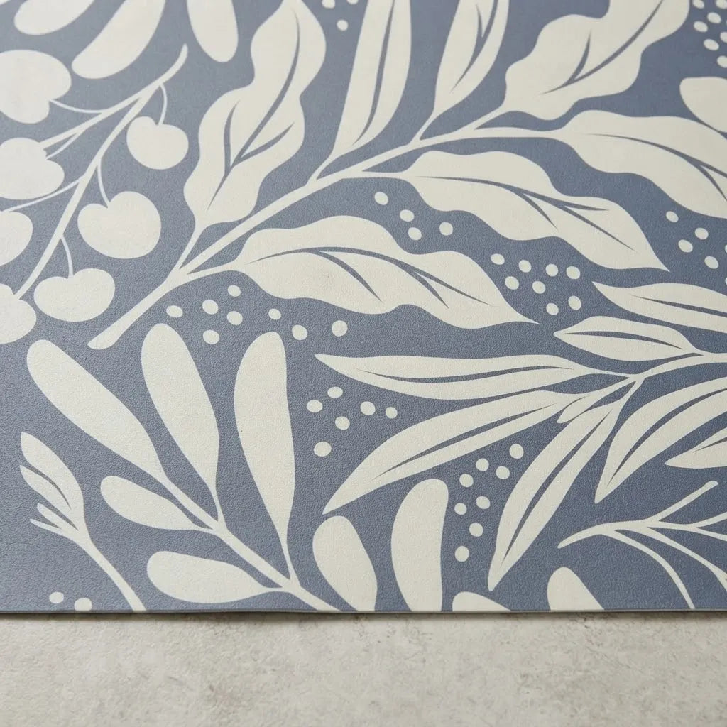 Alfombra Vinílica Decorativa 40×60 Cm - Nordic Leaves