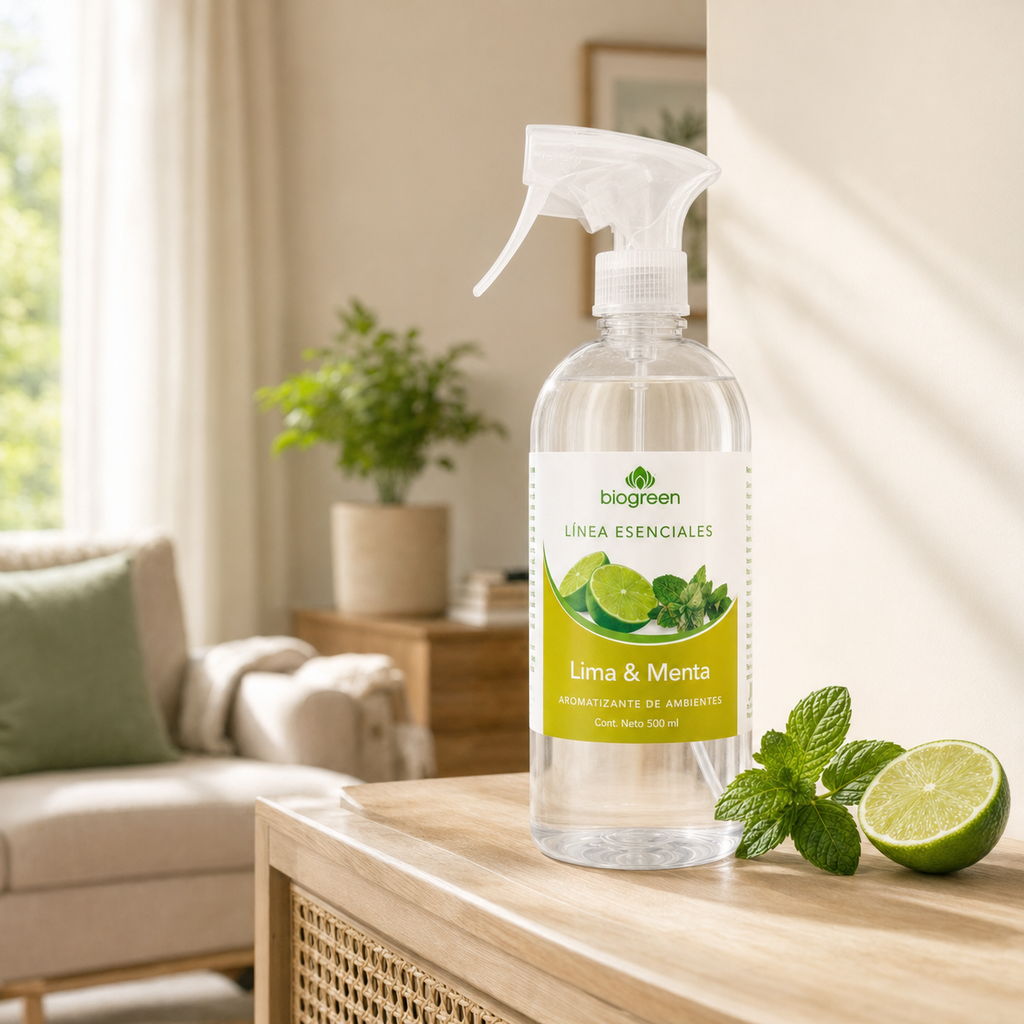 Aromatizante de Ambientes Biogreen Lima & Menta – 500 ml