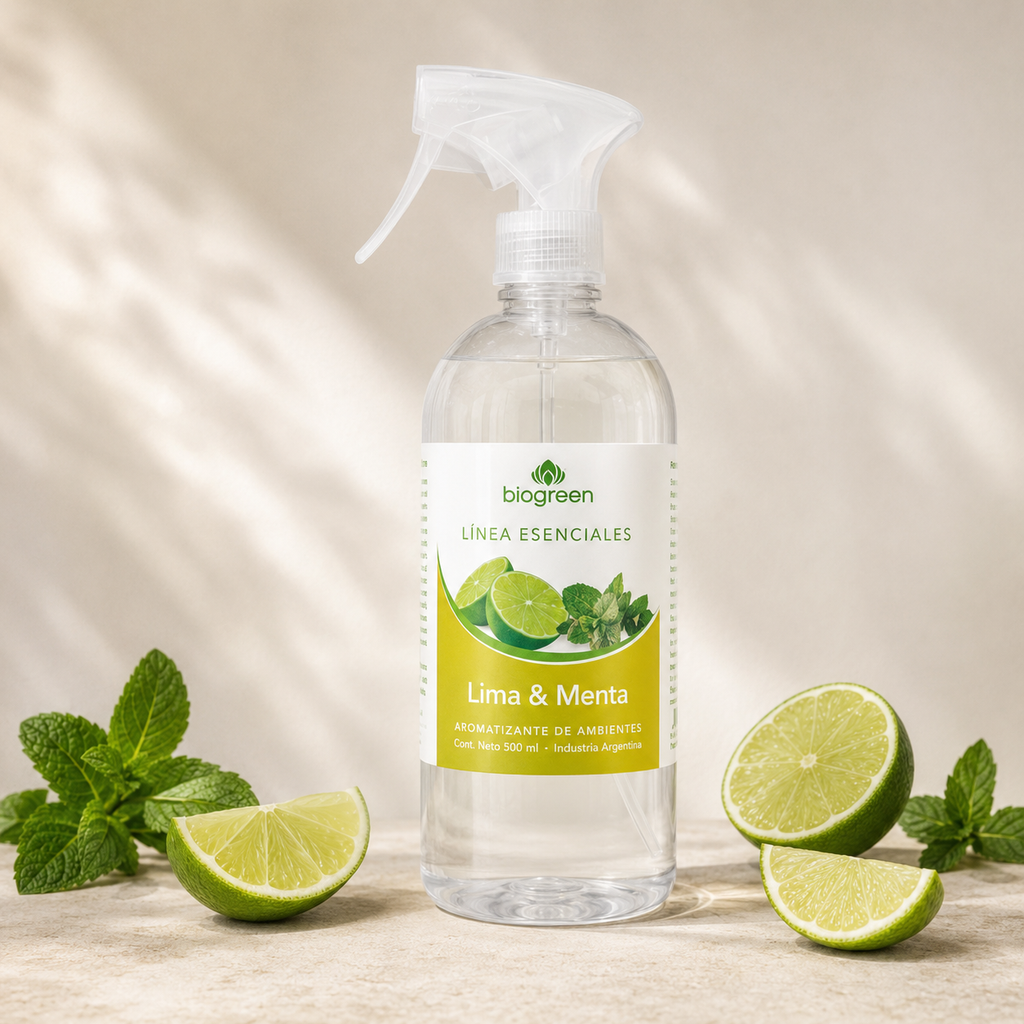 Aromatizante de Ambientes Biogreen Lima & Menta – 500 ml