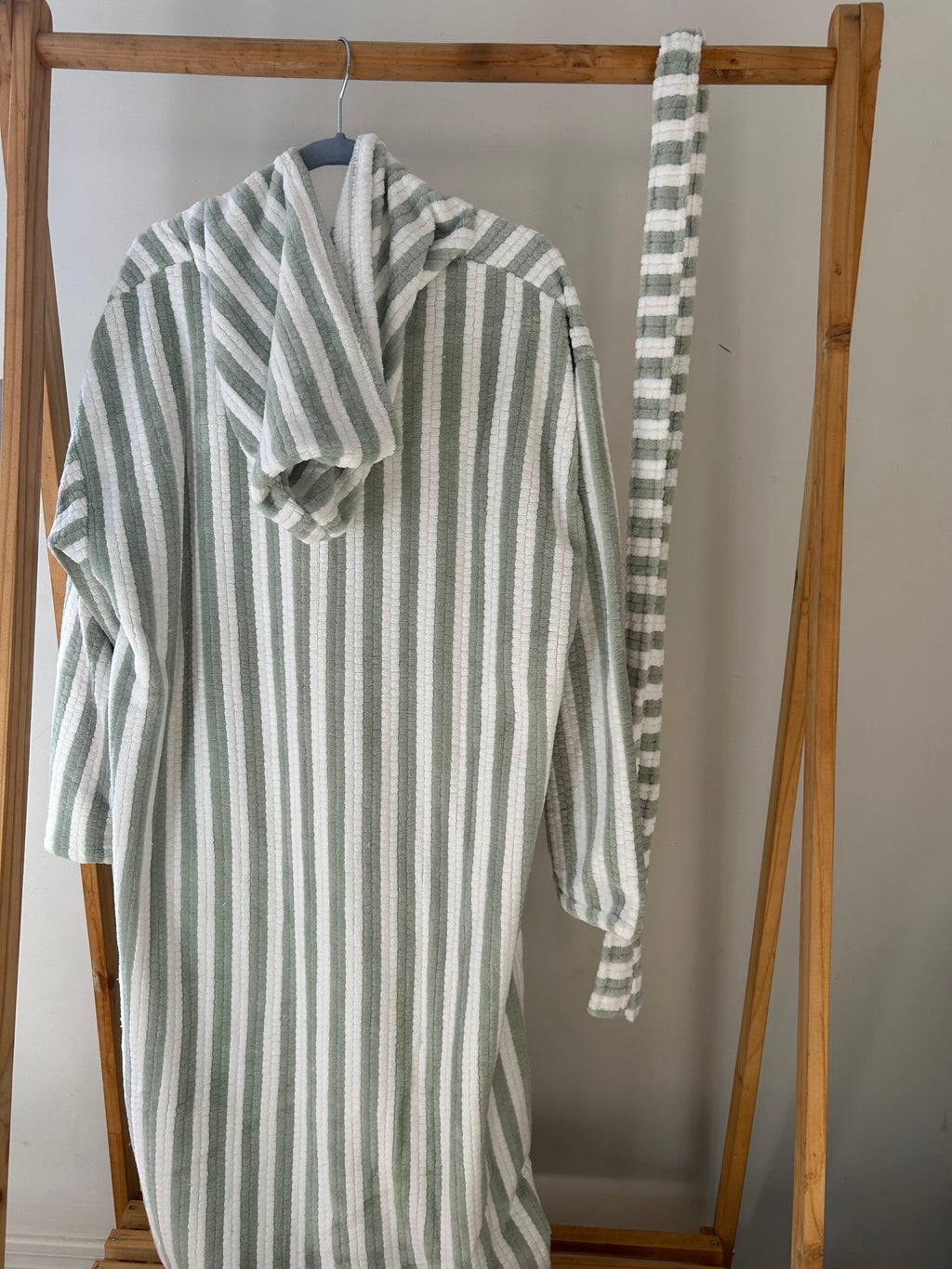 Bata en algodón verde