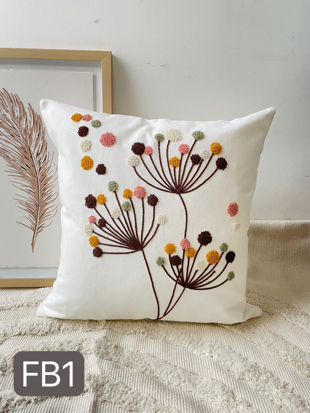 Fundas de cojines bordadas