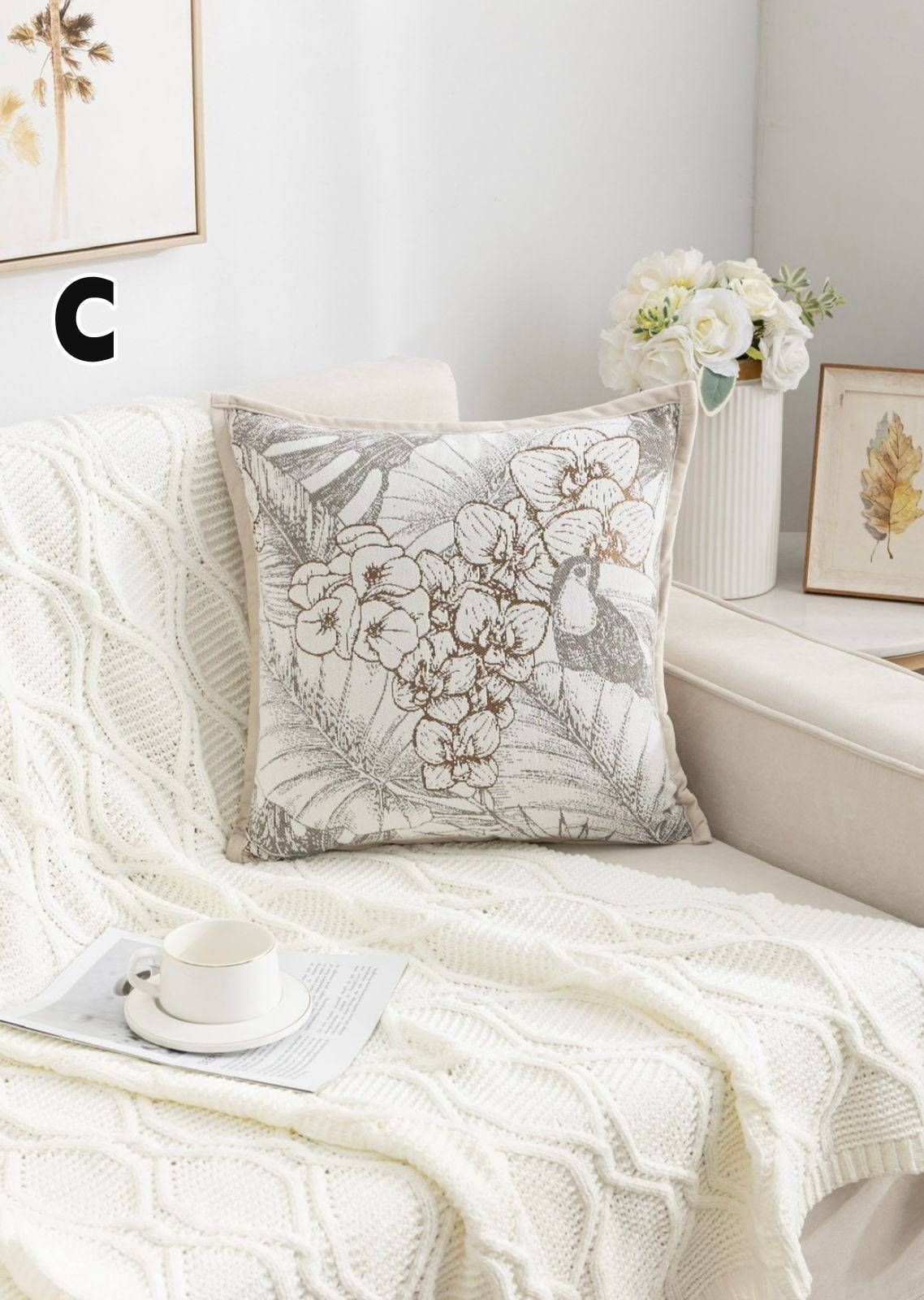 Fundas de cojines chenille