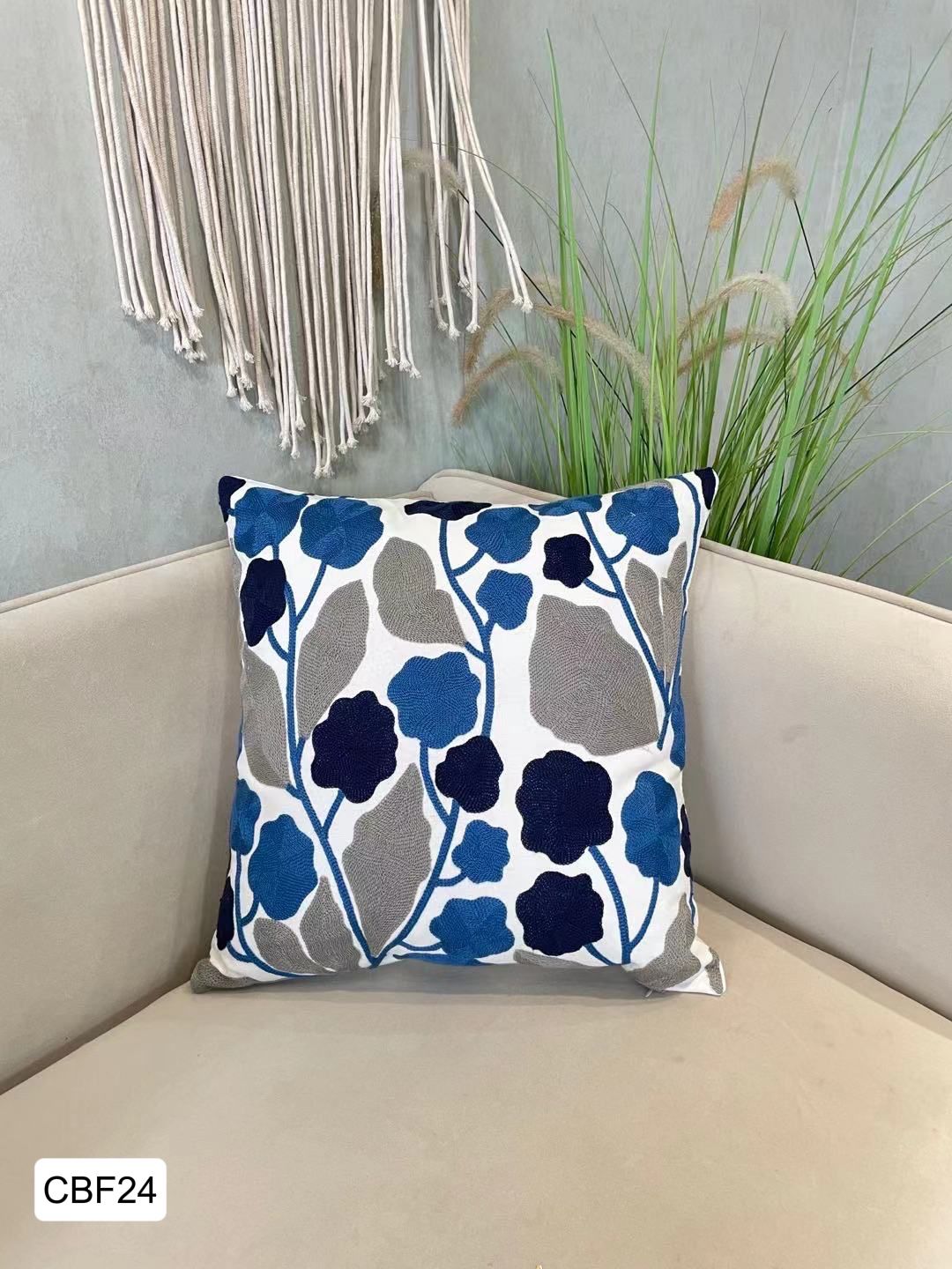 Fundas de cojines  bordadas