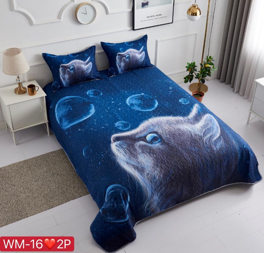 Cubrecamas 2 plazas con diseño