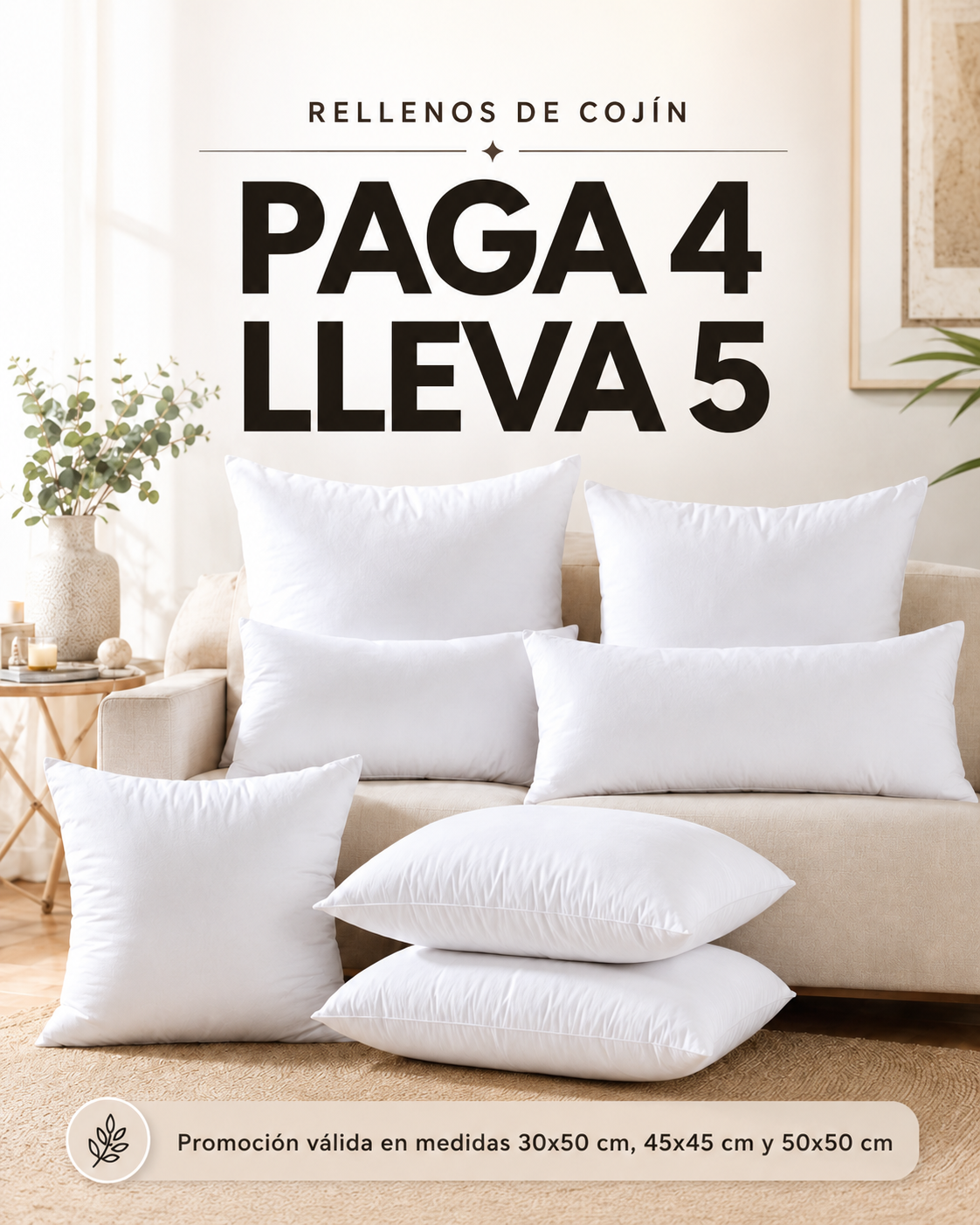 Paga 4 lleva 5 rellenos