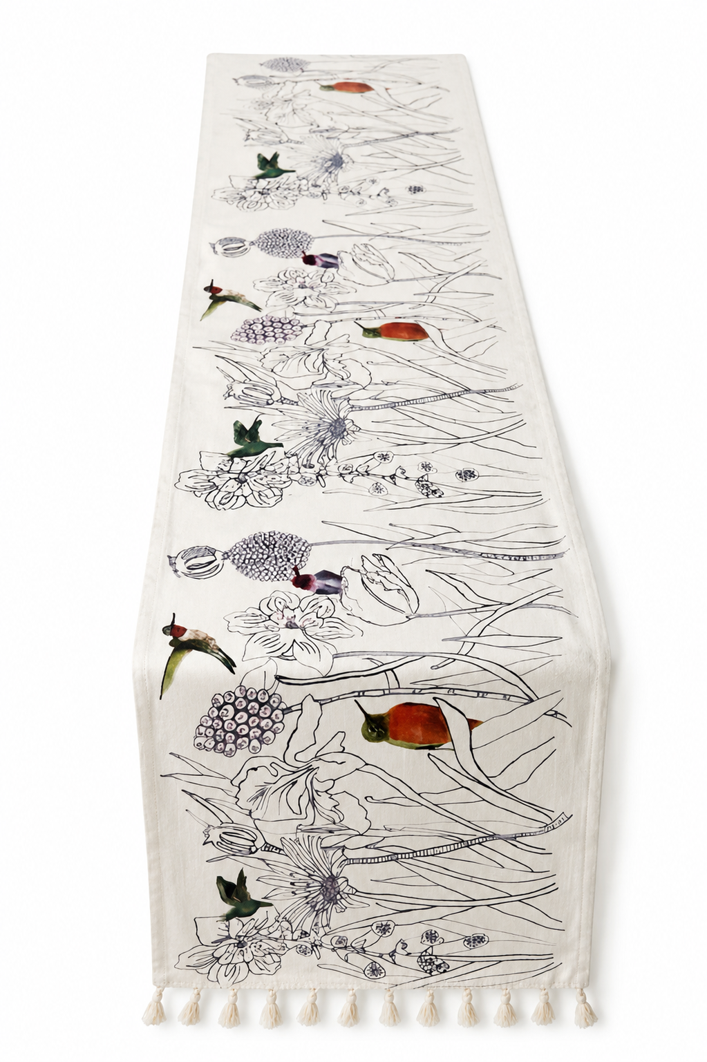 Camino de Mesa Doble Estampado · Lino · 230x35 cm