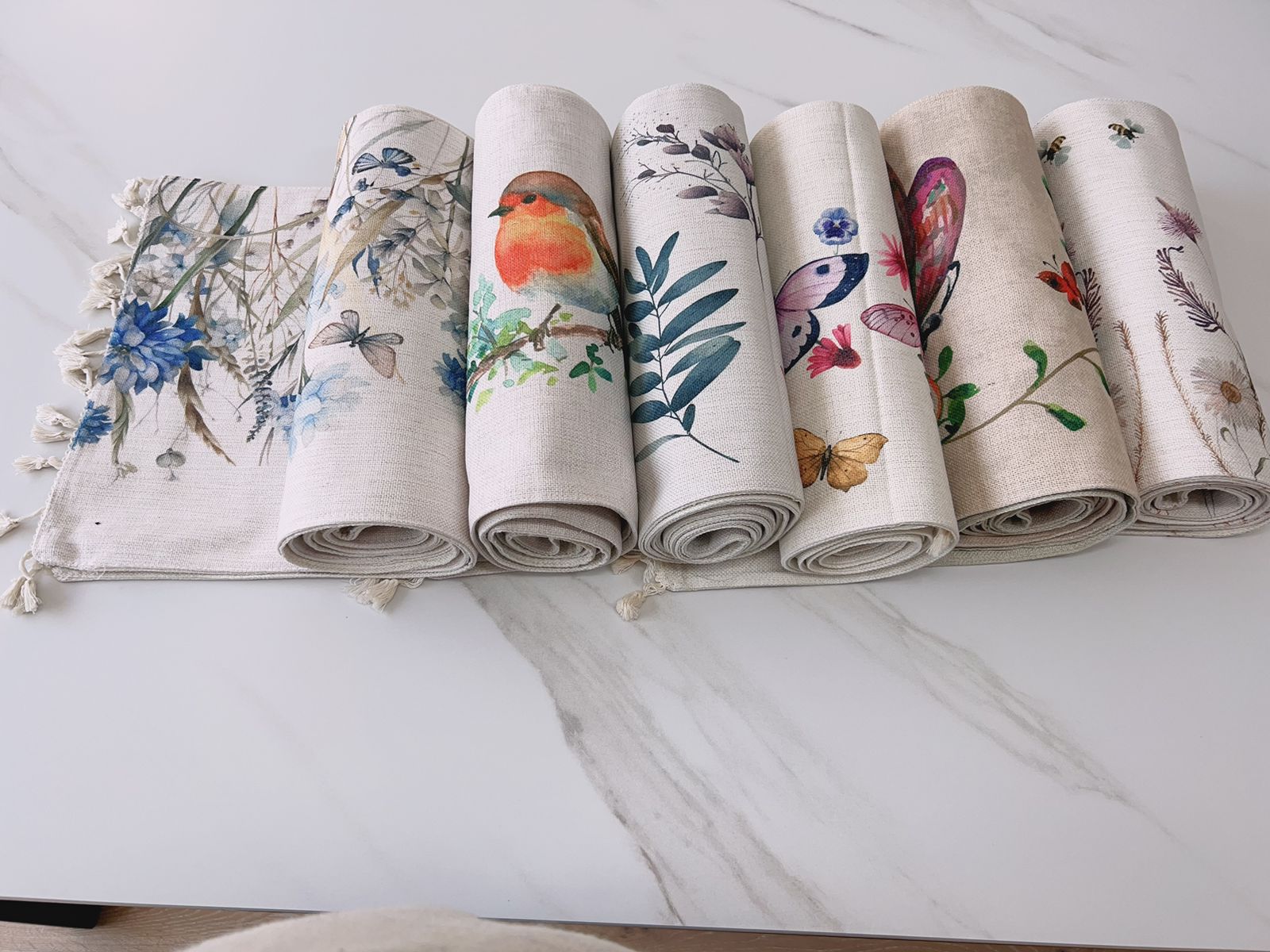 Caminos de mesa estampados