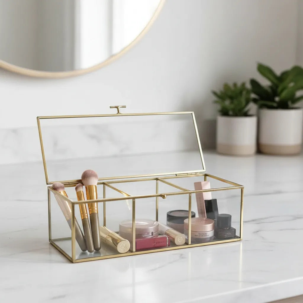 Organizador De Maquillaje, 3 Compartimentos