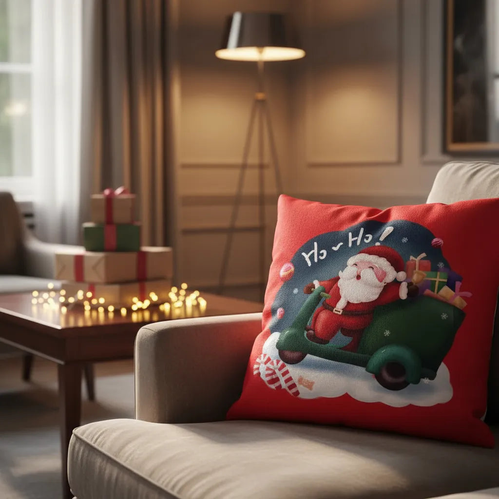 Fundas de cojines diseño navideño, ho-ho