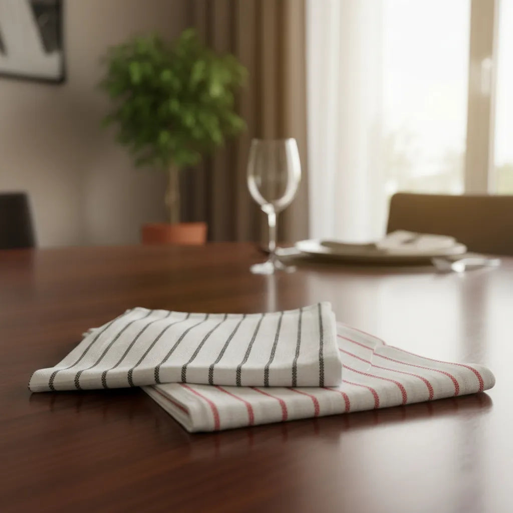 Set De 2 Paños De Tela Rectangulares 50x70cm - Rayas