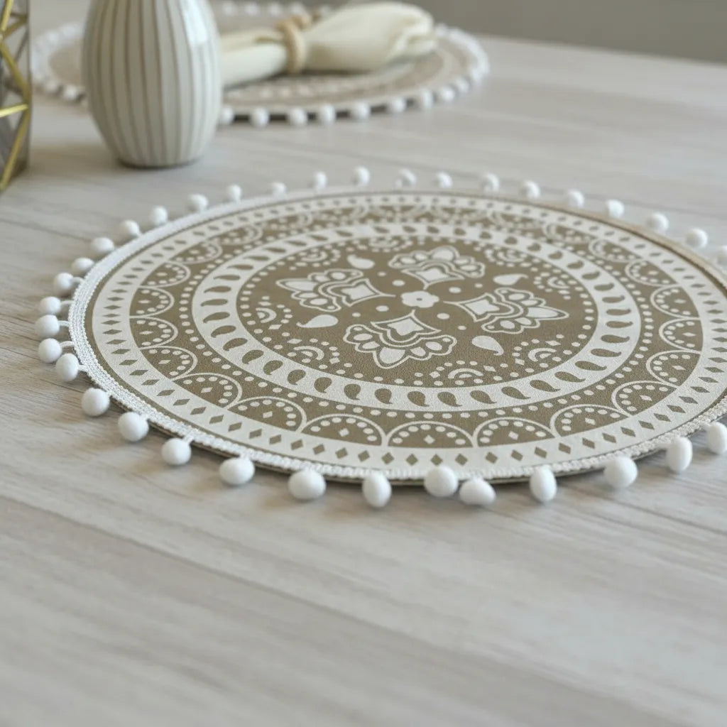 Individuales Redondos repelentes, M01