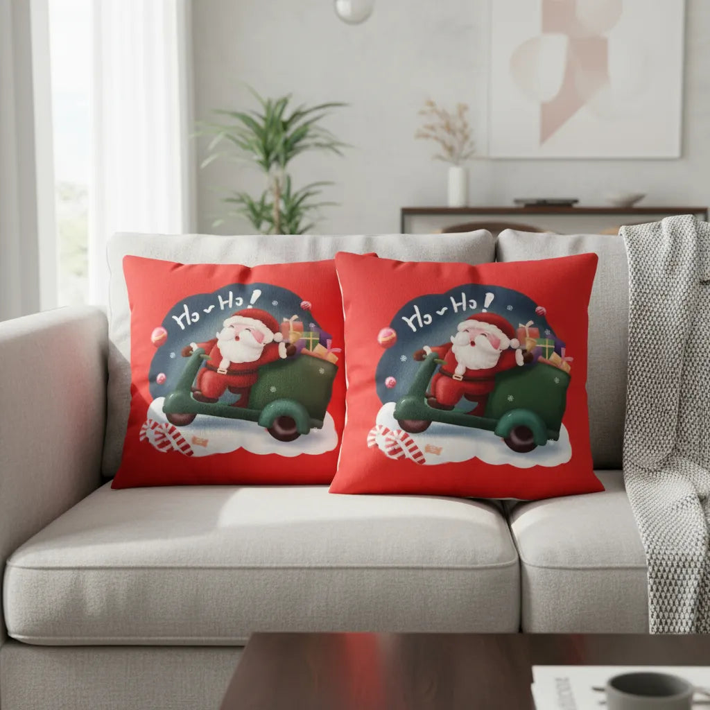 Fundas de cojines diseño navideño, ho-ho