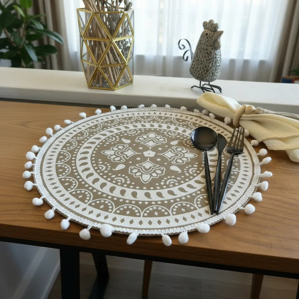 Individuales Redondos repelentes, M01