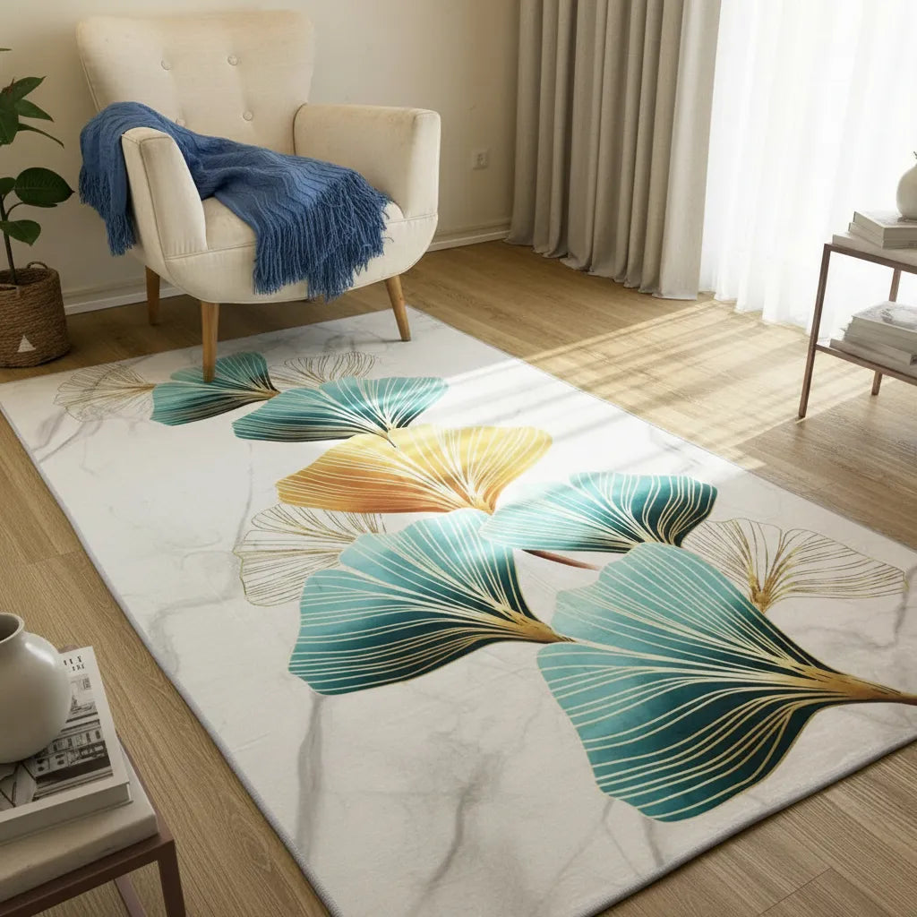Alfombra Antideslizante Decorativa Ginkgo 120cm×180cm