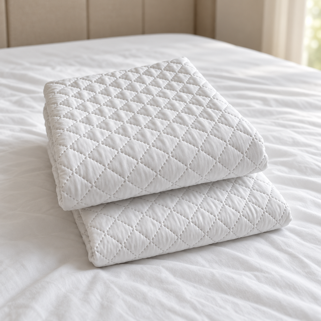 Pack de 2 Protectores de Almohada Acolchados con Cierre · 50 × 70 cm