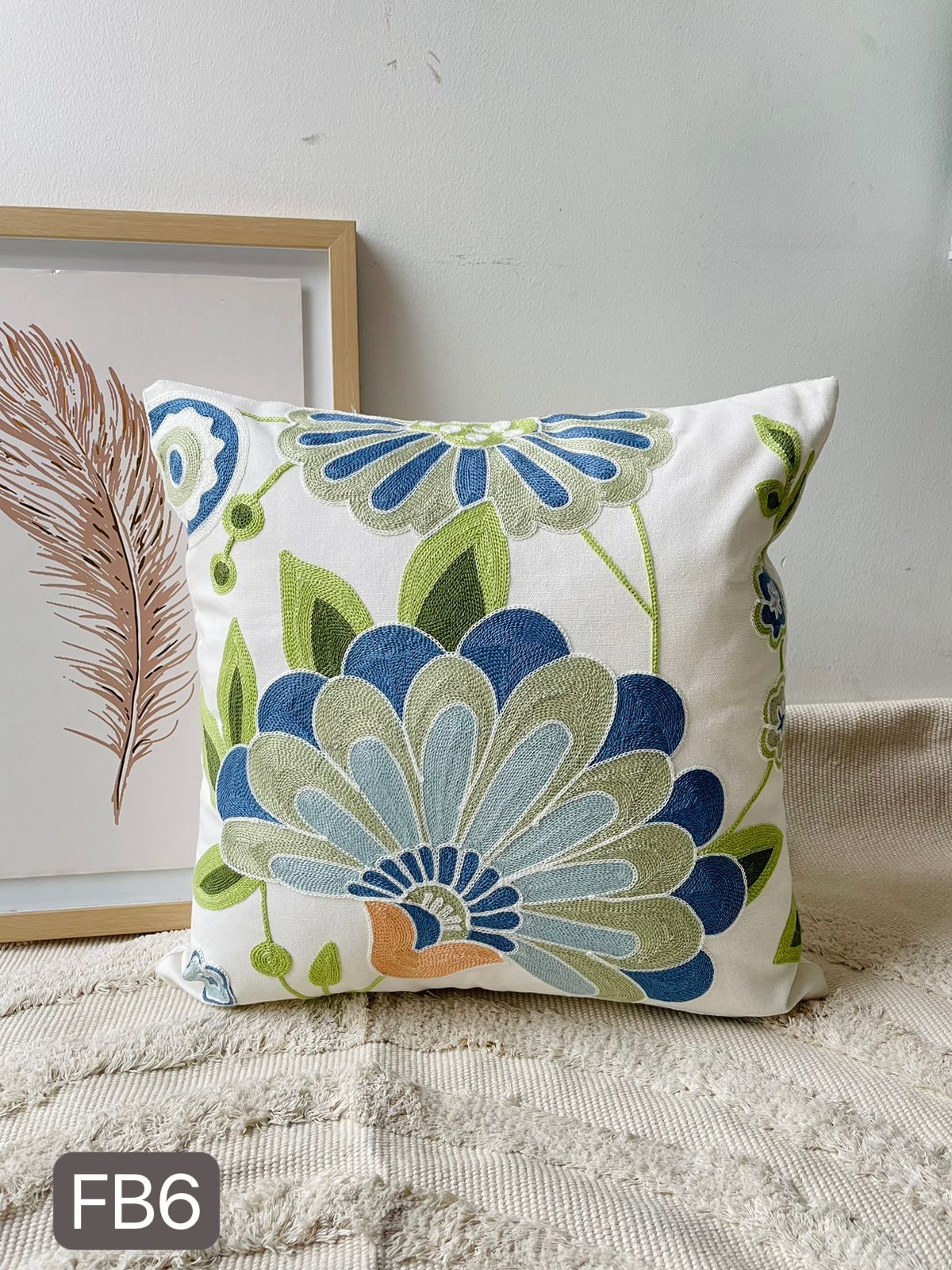 Fundas de cojines bordadas