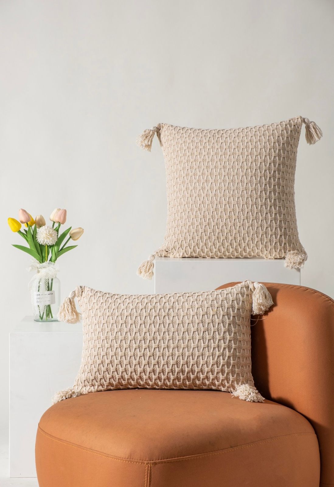 Fundas de cojines jacquard