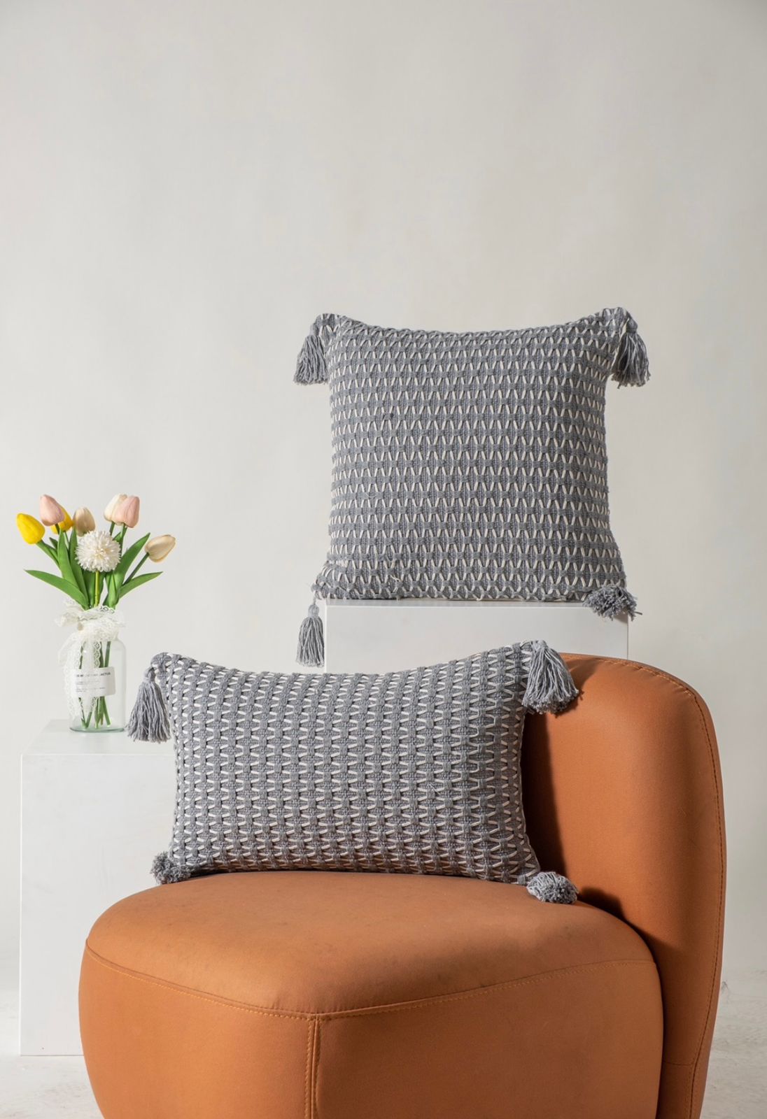 Fundas de cojines jacquard