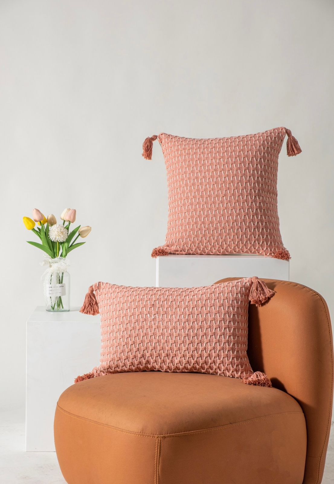 Fundas de cojines jacquard