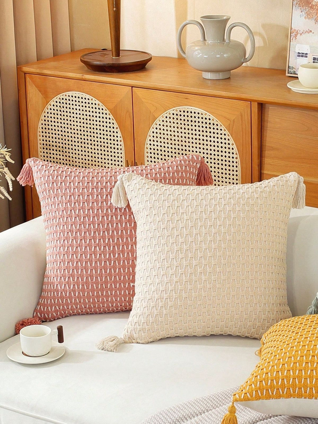 Fundas de cojines jacquard