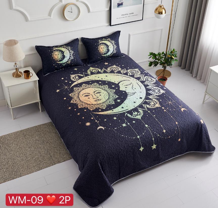 Cubrecamas 2 plazas con diseño