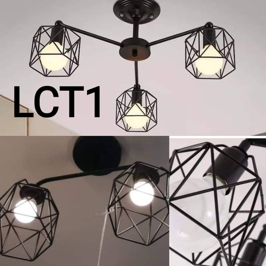 Lámpara metálica de techo