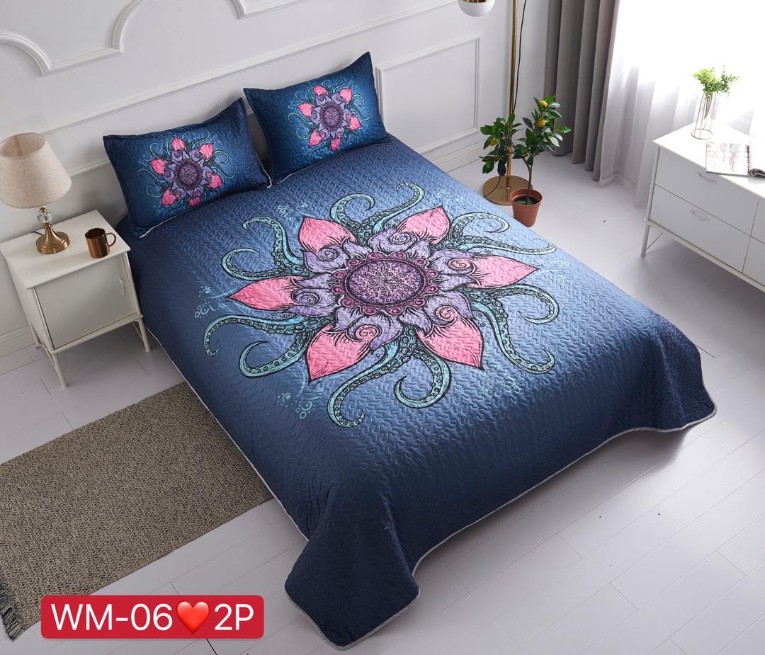 Cubrecamas 2 plazas con diseño