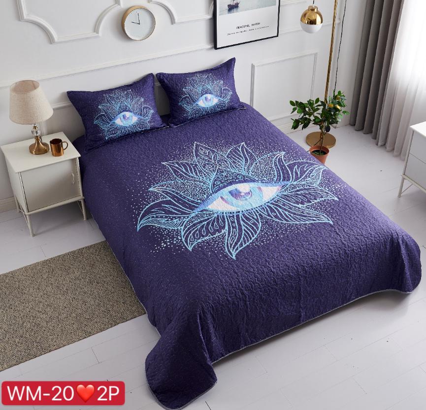 Cubrecamas 2 plazas con diseño