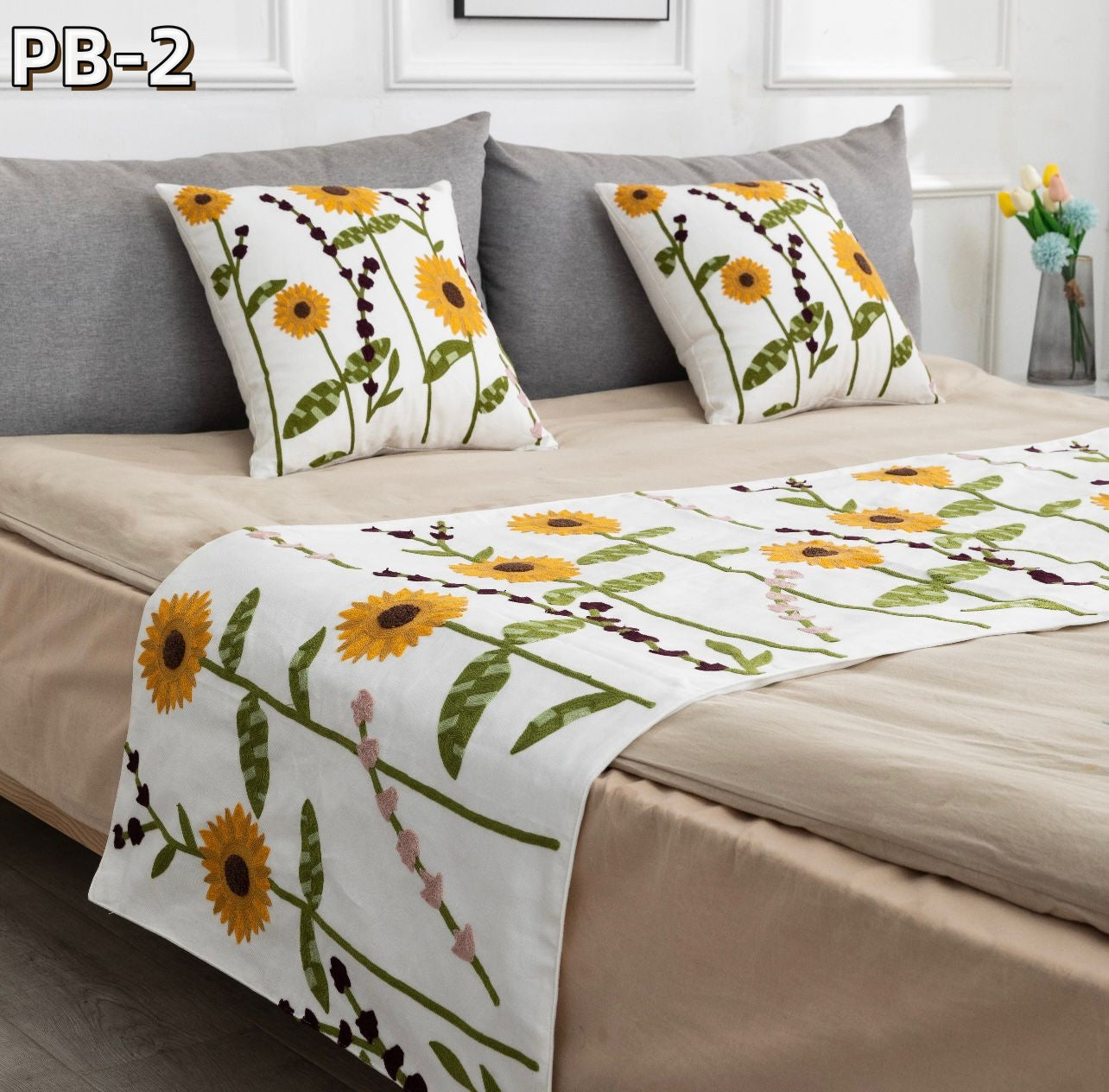 Set de pieceras bordadas