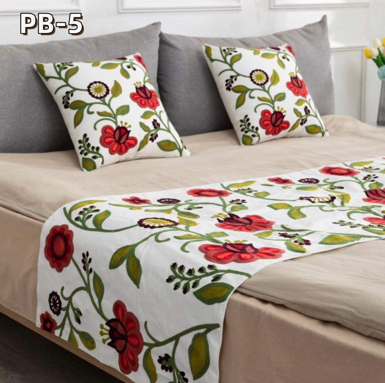 Set de pieceras bordadas