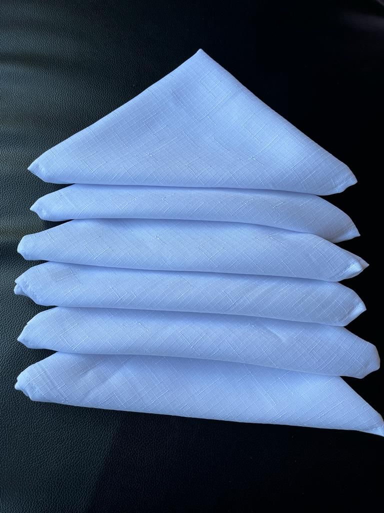 Set  6 servilletas de tela 40x40cm