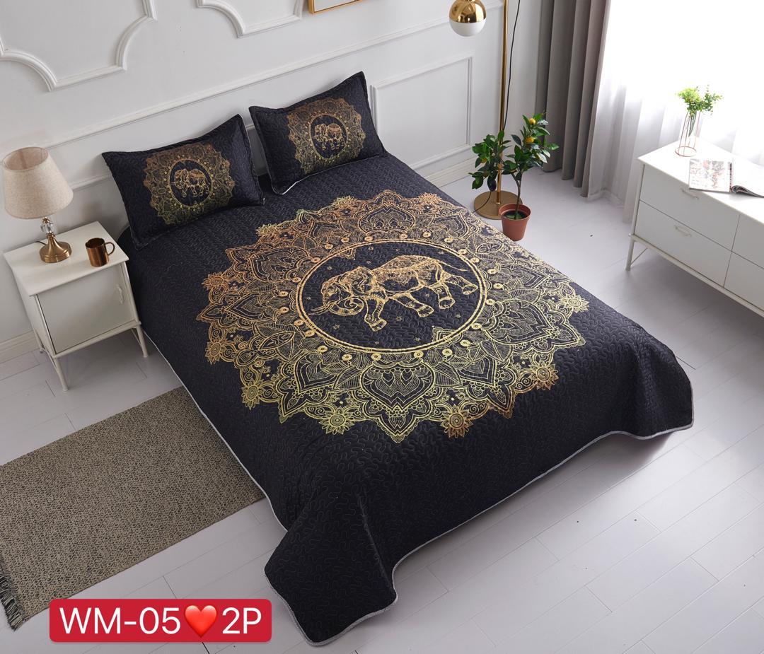 Cubrecamas 2 plazas con diseño