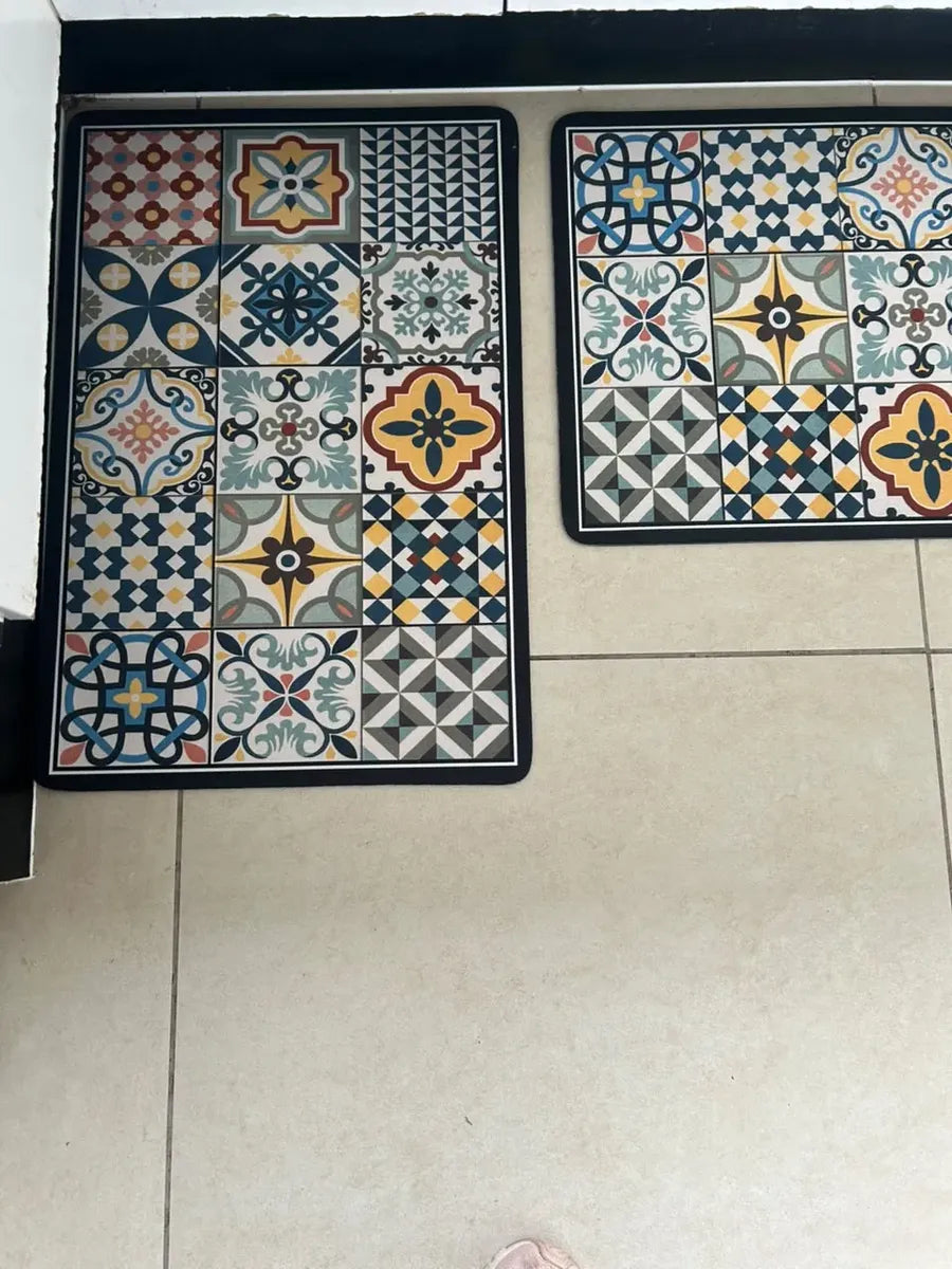 Set De 2 Alfombras Vinílicas Antideslizantes Para Cocina M11 Agregar a favoritos
