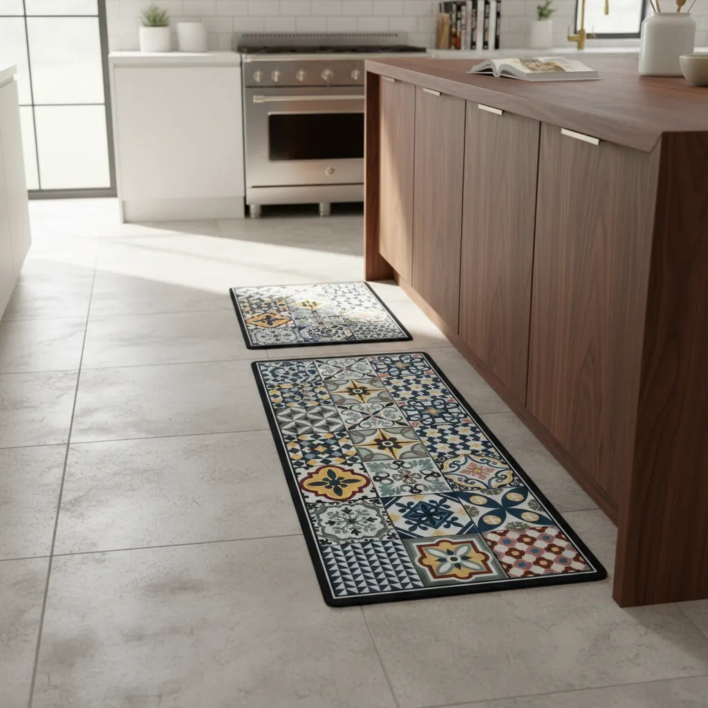 Set De 2 Alfombras Vinílicas Antideslizantes Para Cocina M11 Agregar a favoritos