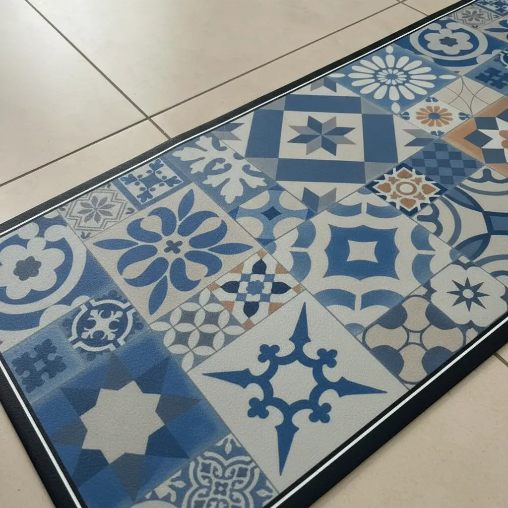 Set De 2 Alfombras Vinílicas Antideslizantes Para Cocina M12