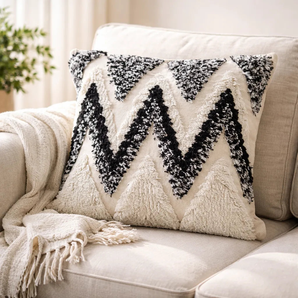 Set De 2 Cojines Boho Tribal Texturizado