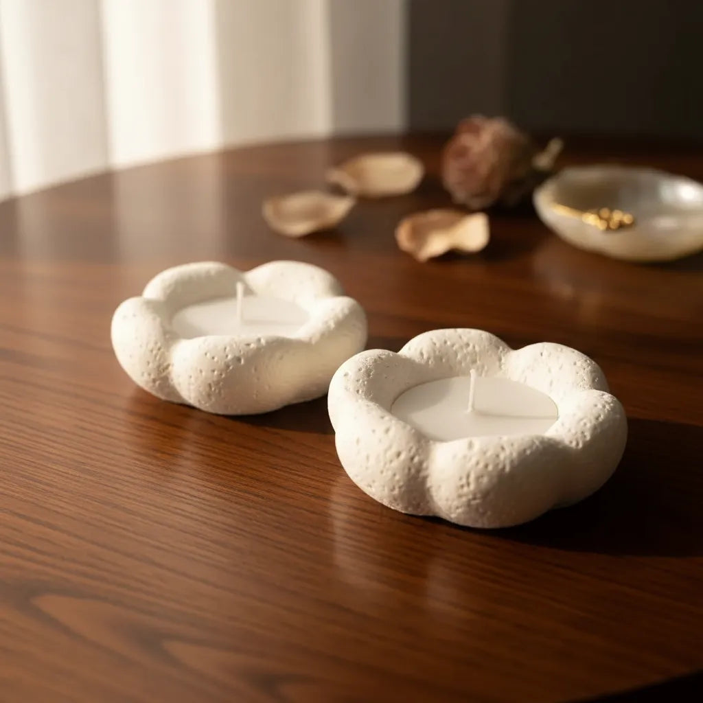 Set De 2 Velas Aromáticas Flor De Nácar