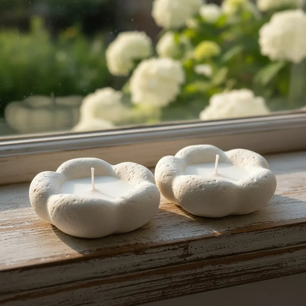 Set De 2 Velas Aromáticas Flor De Nácar