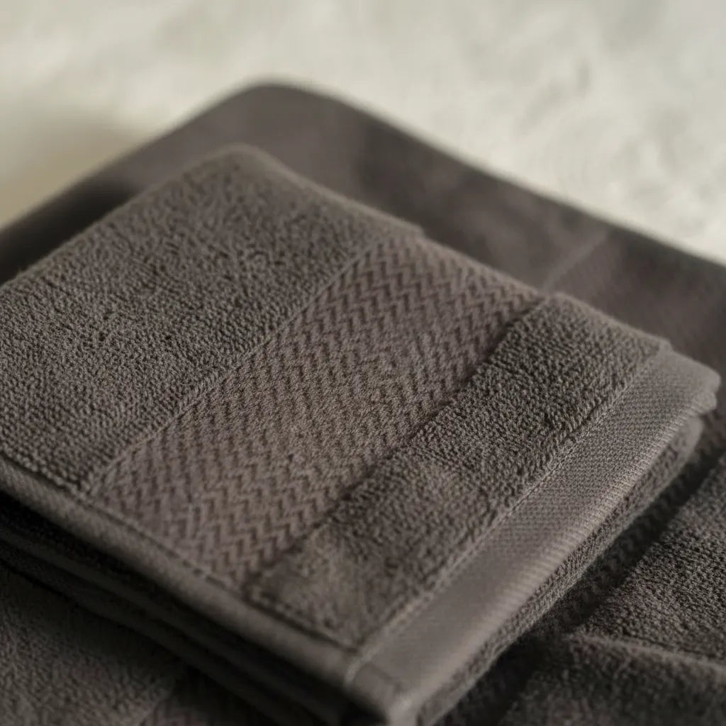 Set De 3 Toallas De Baño Gris Tamaño Xl, Baño Y Mano