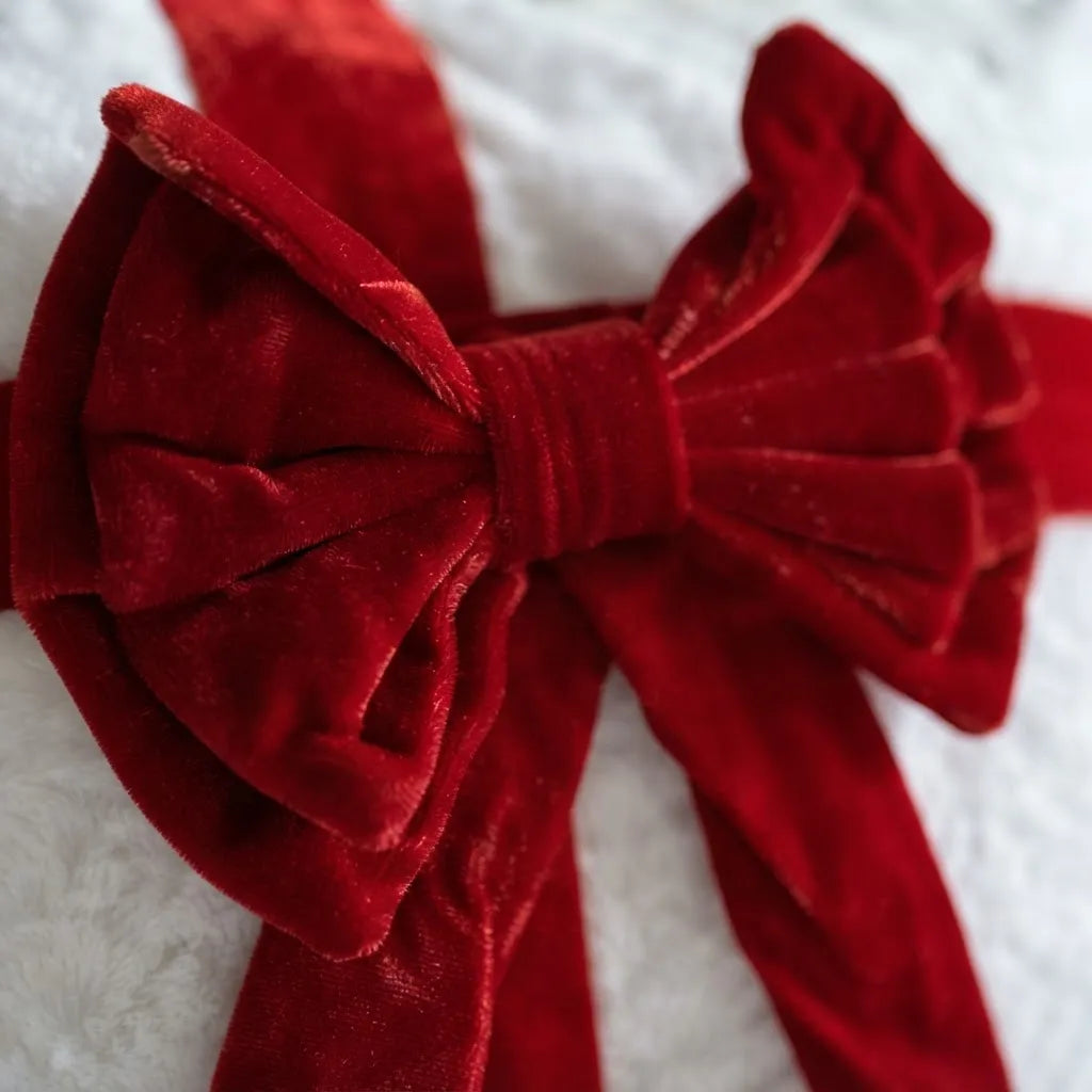 Fundas de Cojín Navideñas con Lazo 3D 45 × 45 cm · Regalo de Navidad