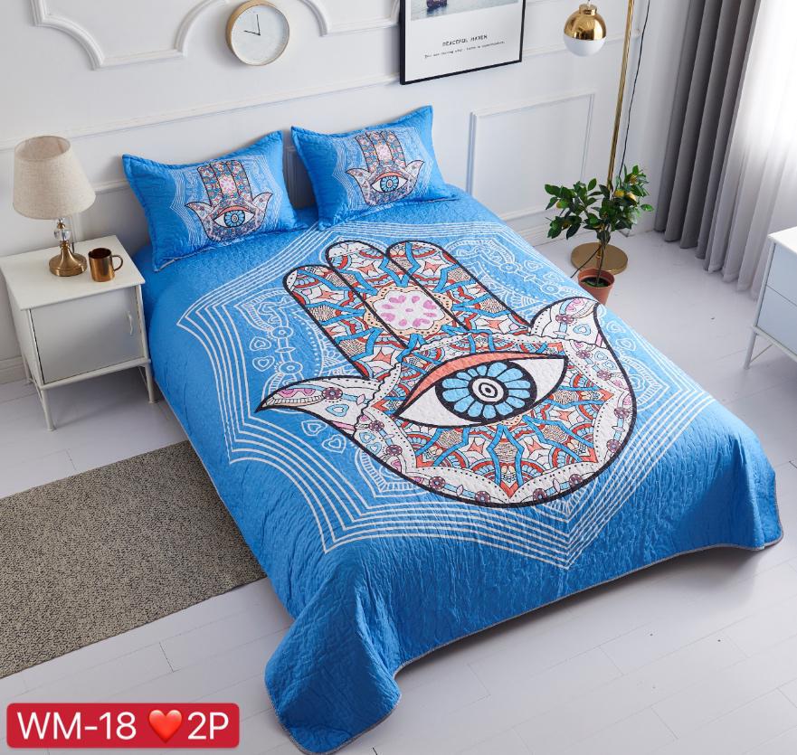 Cubrecamas 2 plazas con diseño