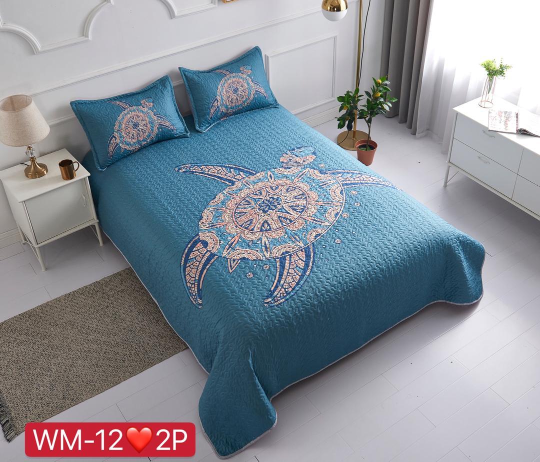 Cubrecamas 2 plazas con diseño