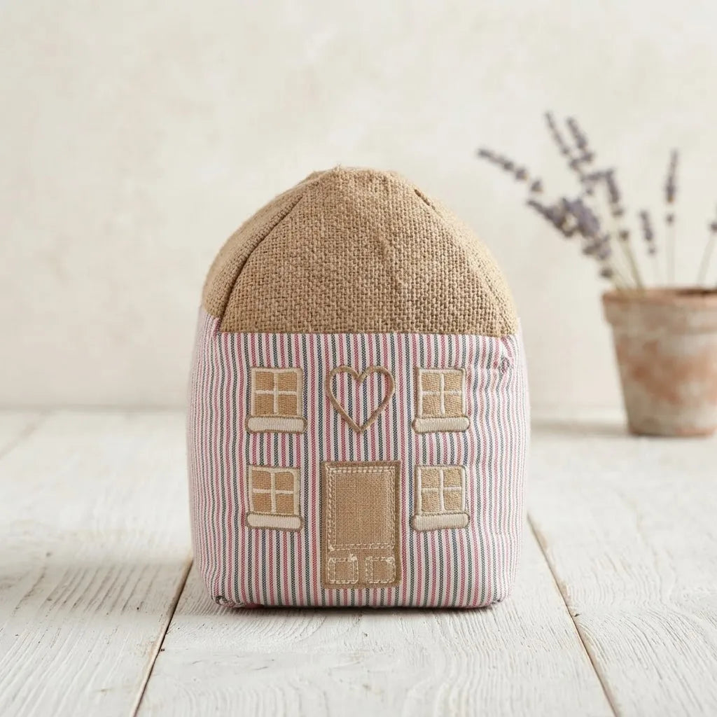 Tope De Puerta Decorativo Casita rosa · Estilo Campestre